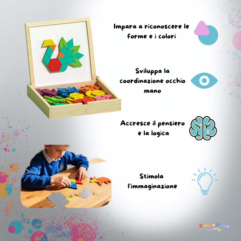 Incastri Magici™️ - Puzzle Magnetici Educativi